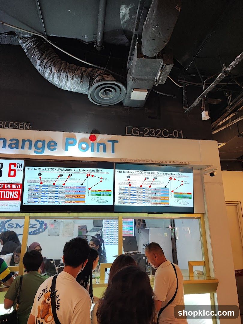 Exchange Point Information Screens