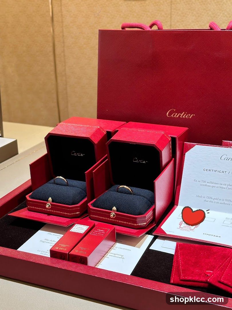 Cartier Rings and Packaging
