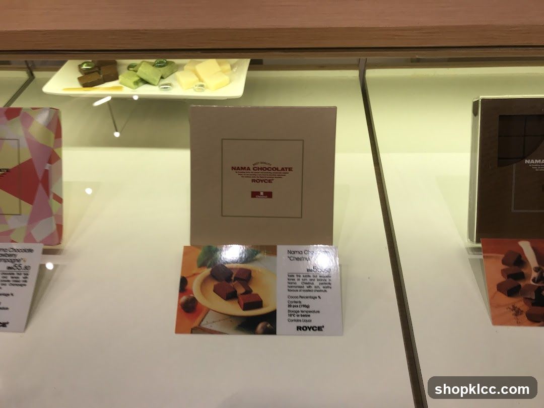 Nama Chocolate Display