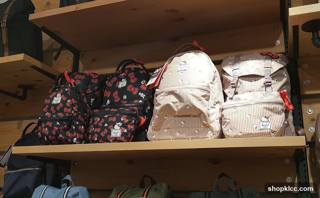 Hello Kitty Backpacks on Display