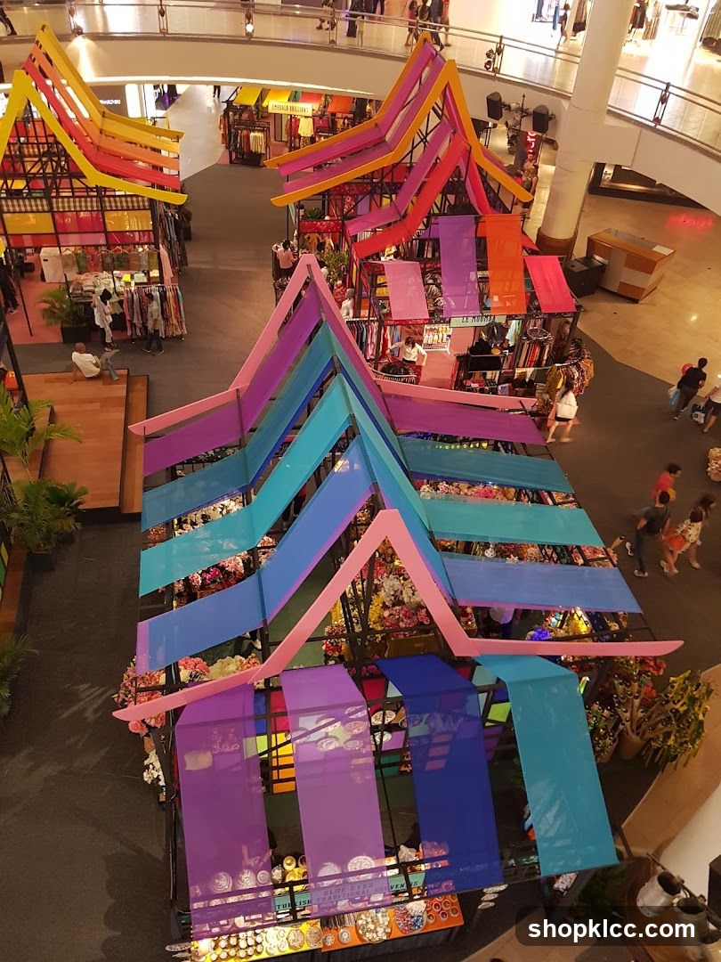 Colorful Market Stalls