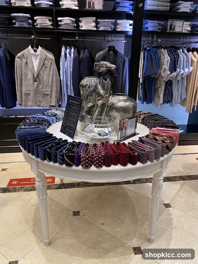 Display of Ties and Men's Apparel