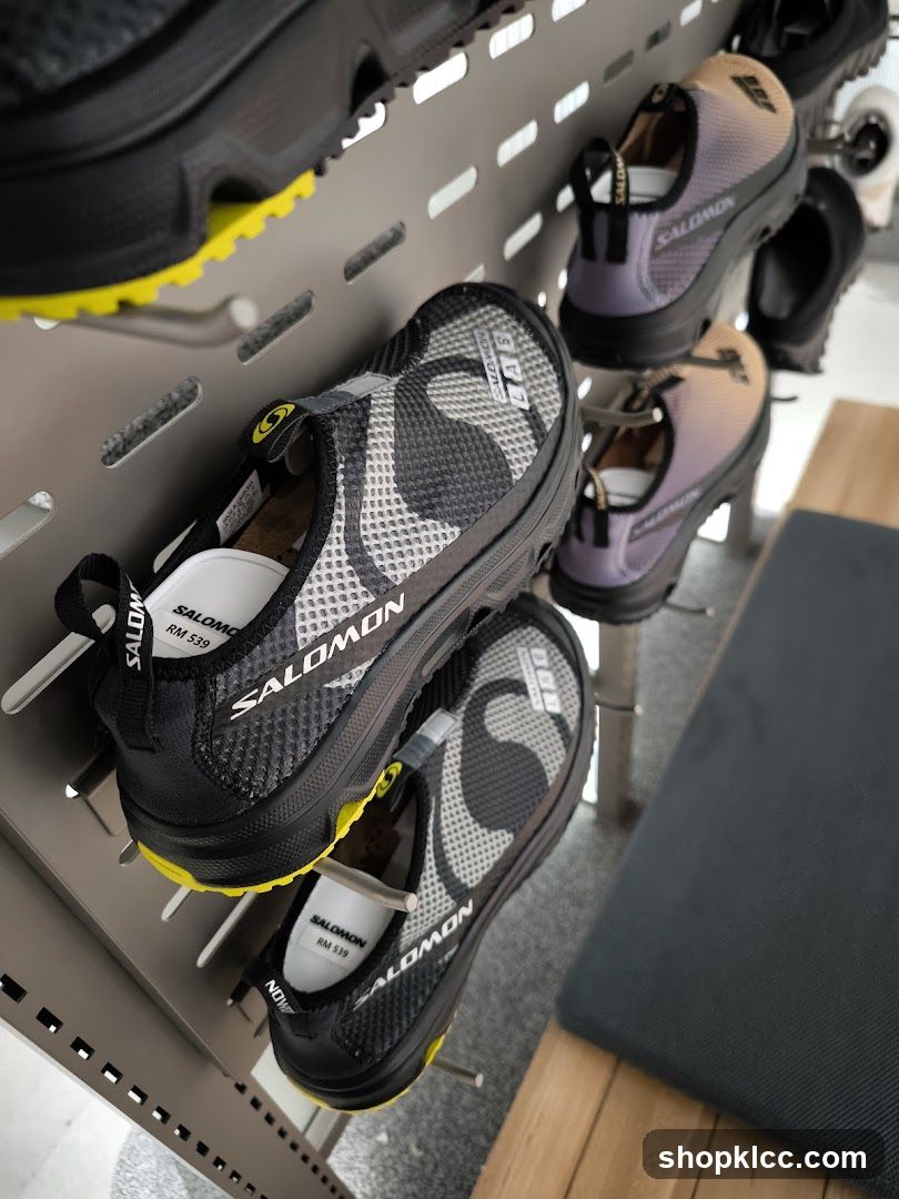 Salomon Shoes Display