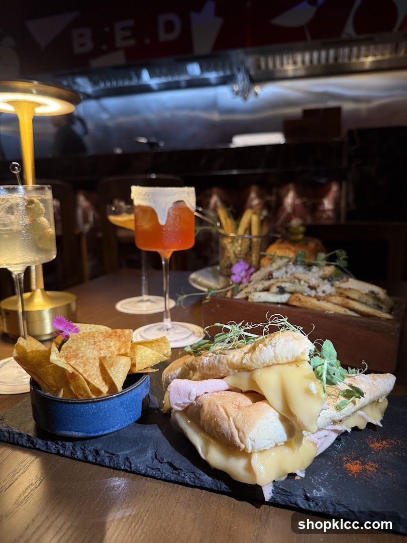 Sandwich and Cocktails
