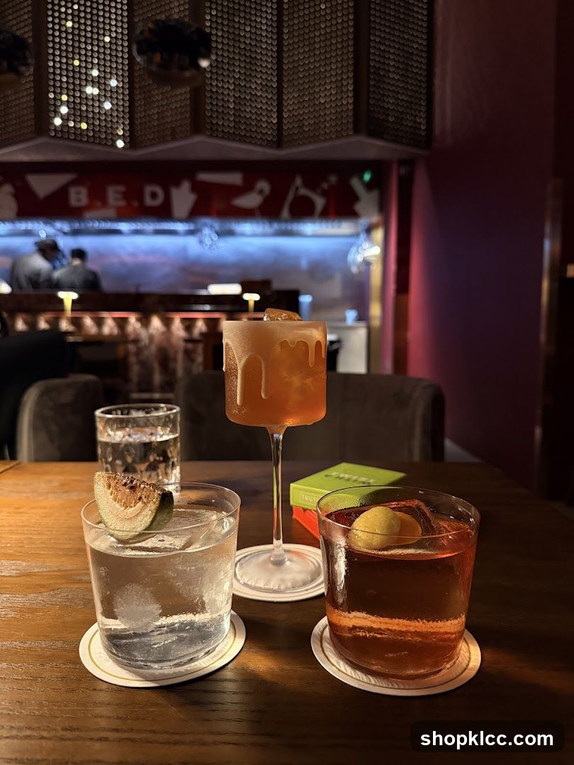 Cocktails at a Bar