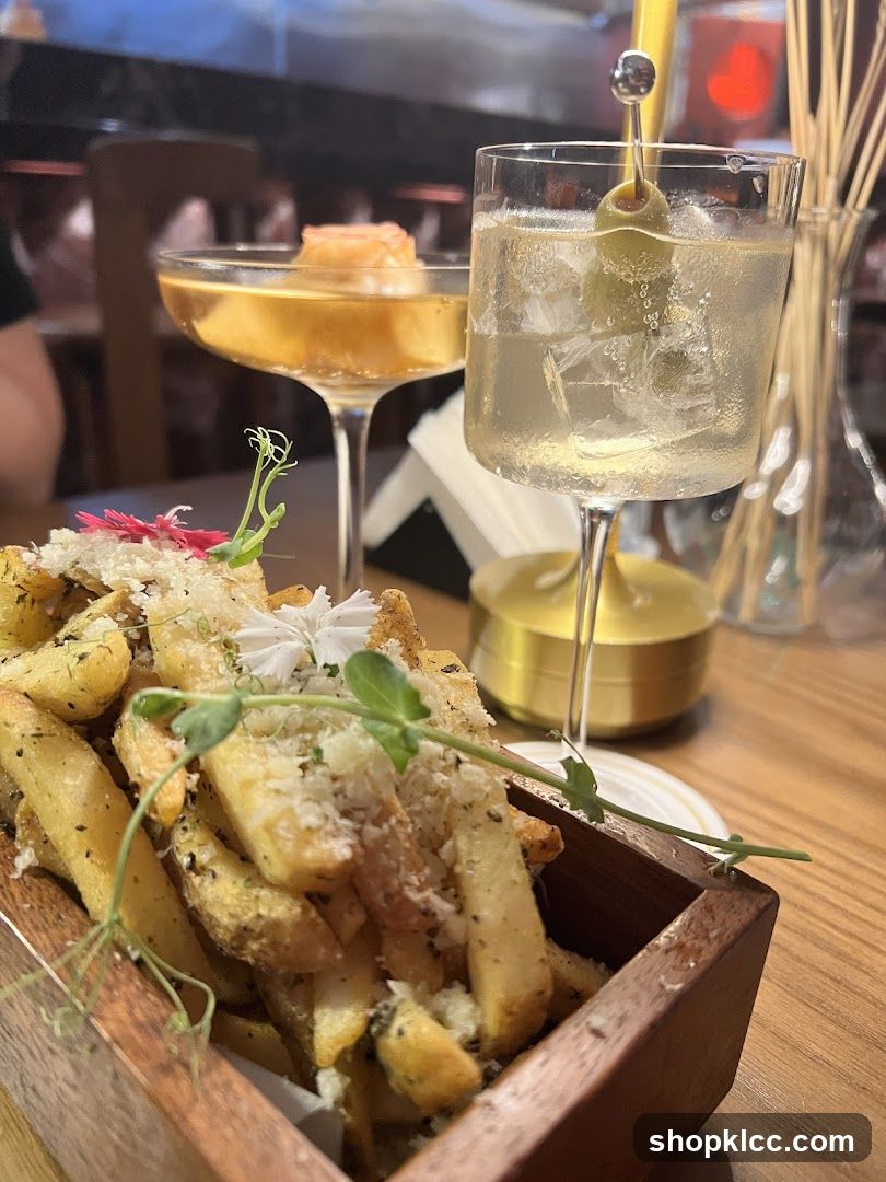 Truffle Fries and Cocktails
