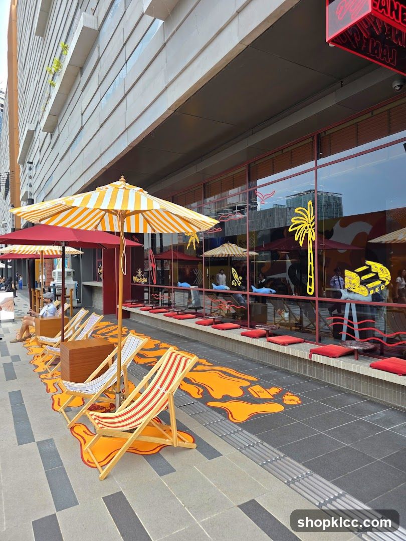 Outdoor Seating Area with Beach Theme