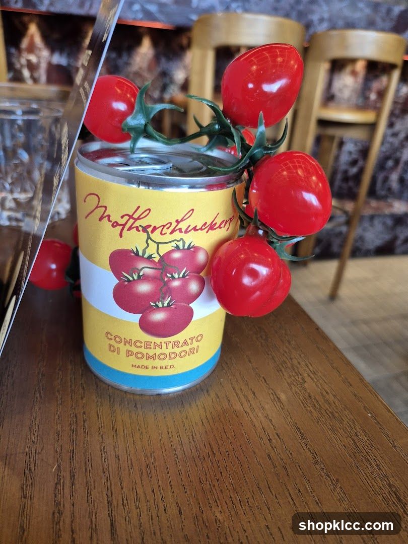 Tomato Concentrate Can Decoration