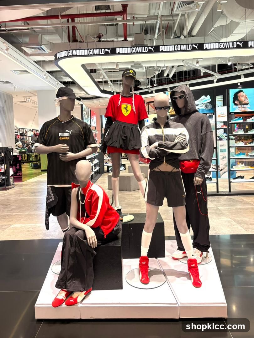 Mannequins in Puma Store