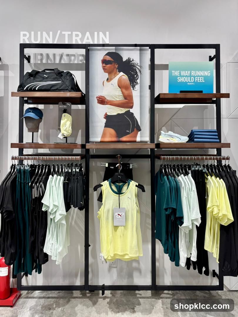 Puma Running Apparel Display