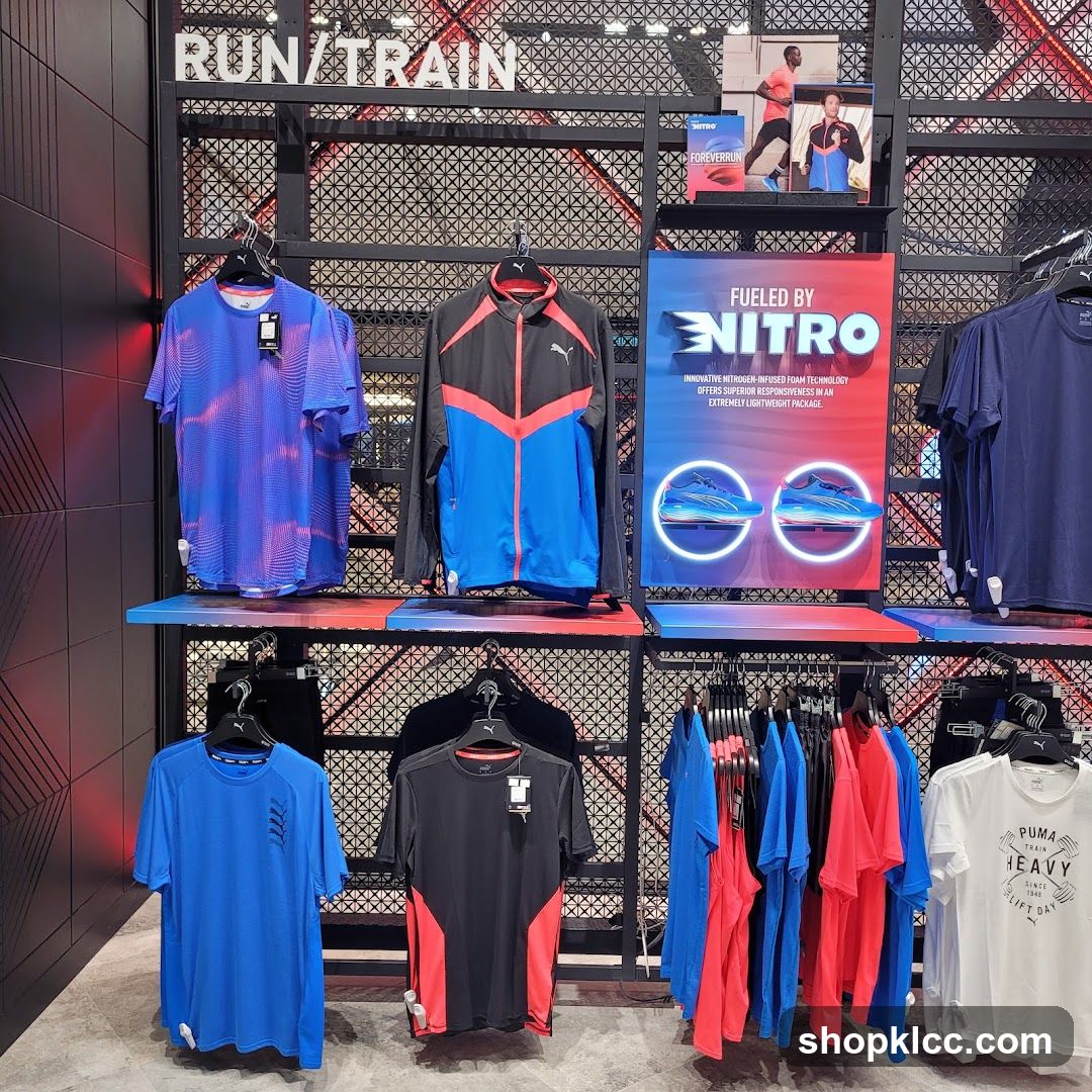 Puma athletic wear display