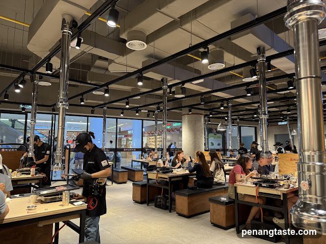 Korean BBQ Restaurant Interior