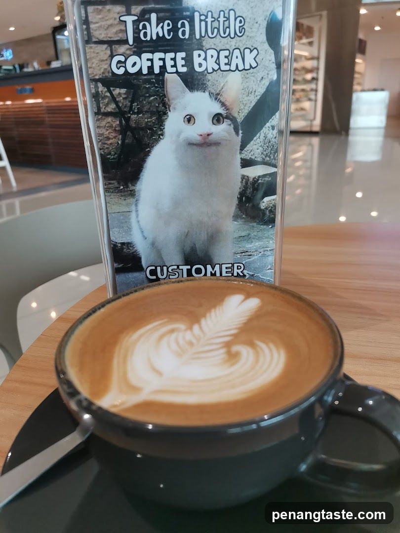 Coffee Break Sign and Latte
