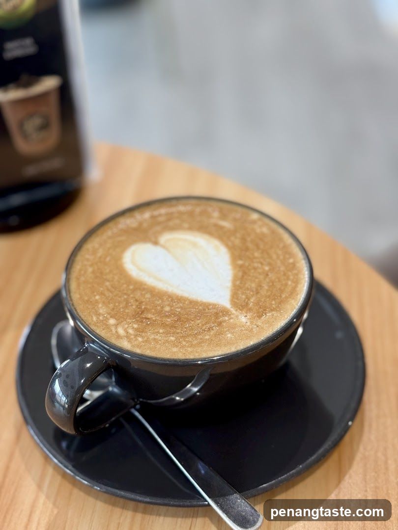 Latte with Heart Art