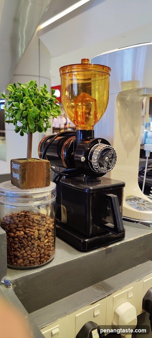 Coffee Grinder and Beans