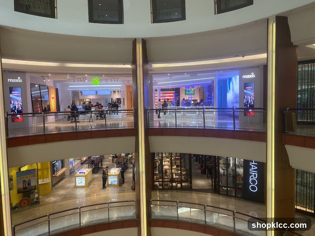 Mall Interior with Shops