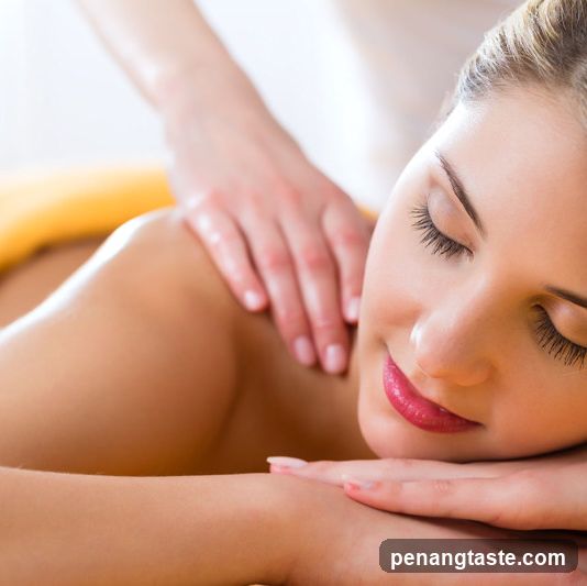 Woman receiving a massage