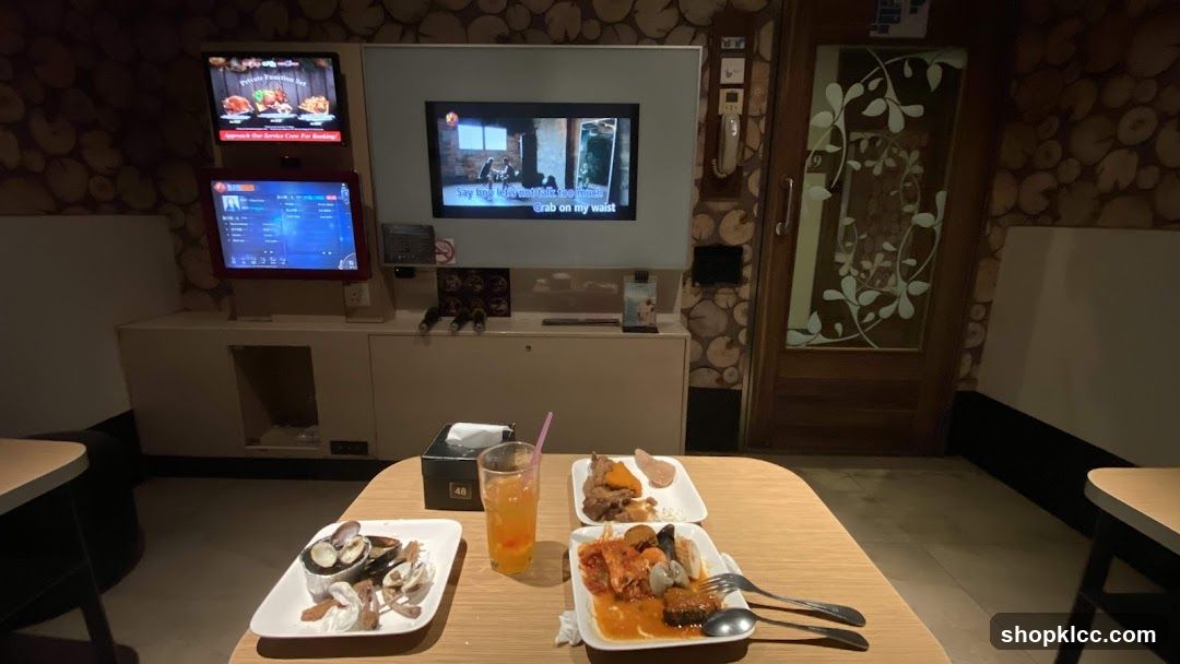 Karaoke Room with Food and Drinks