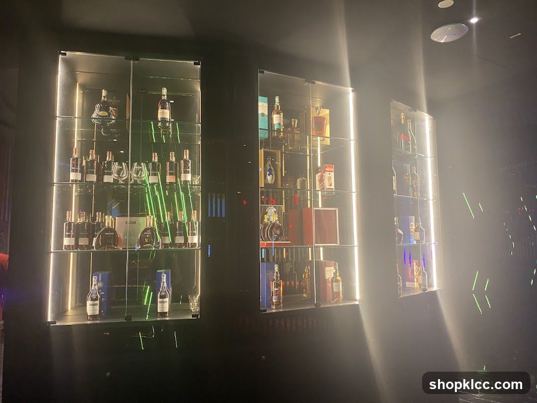 Display Cases with Bottles