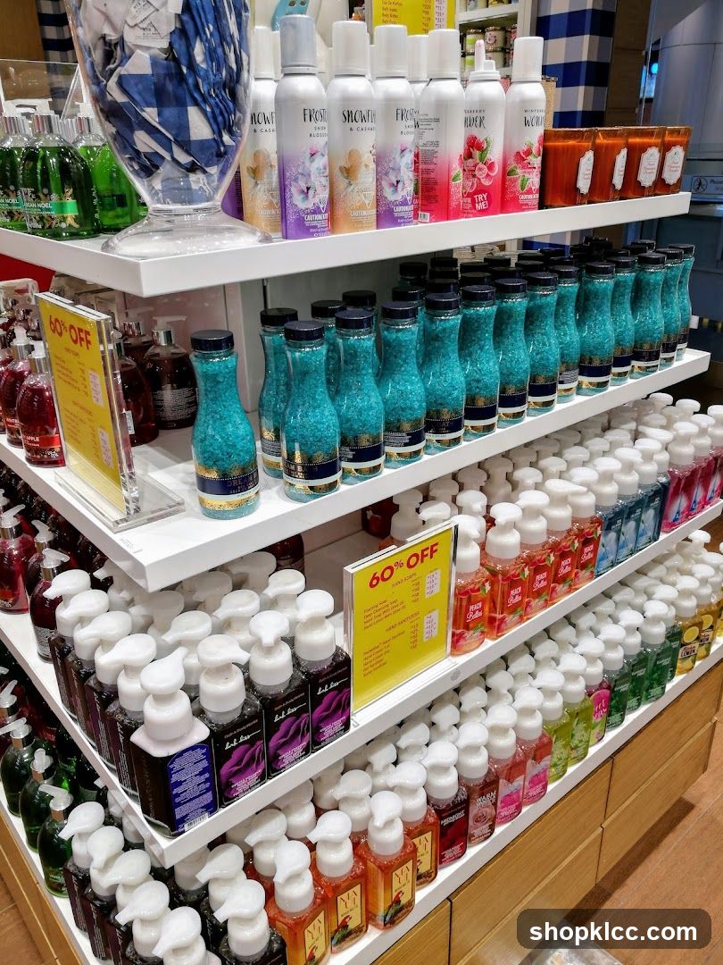 Bath and Body Works Display