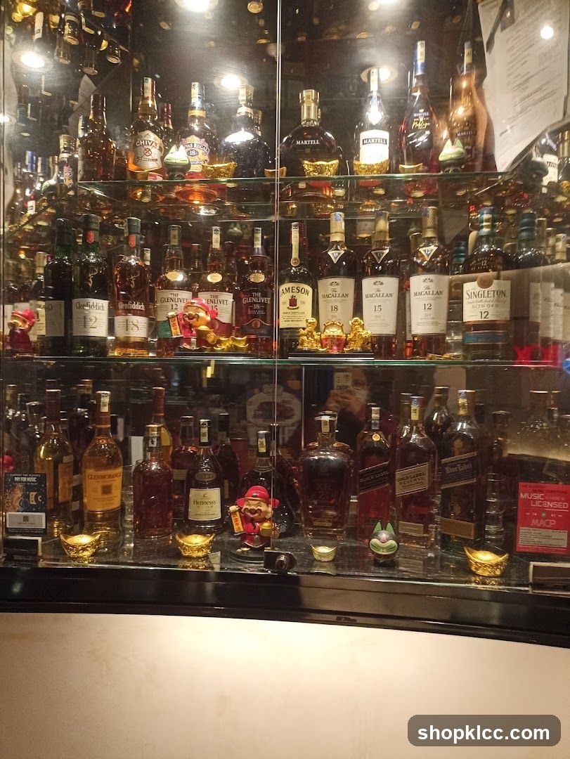 Display of Liquor Bottles