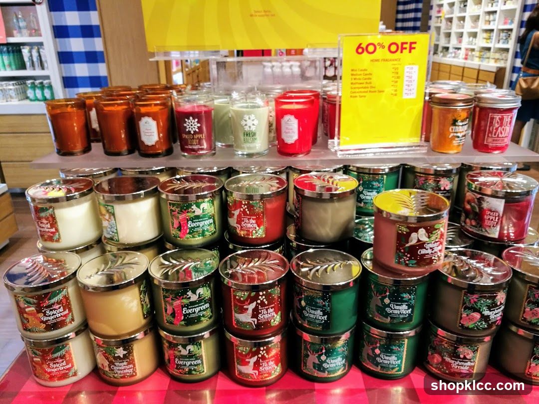 Candle Display with Sale Sign