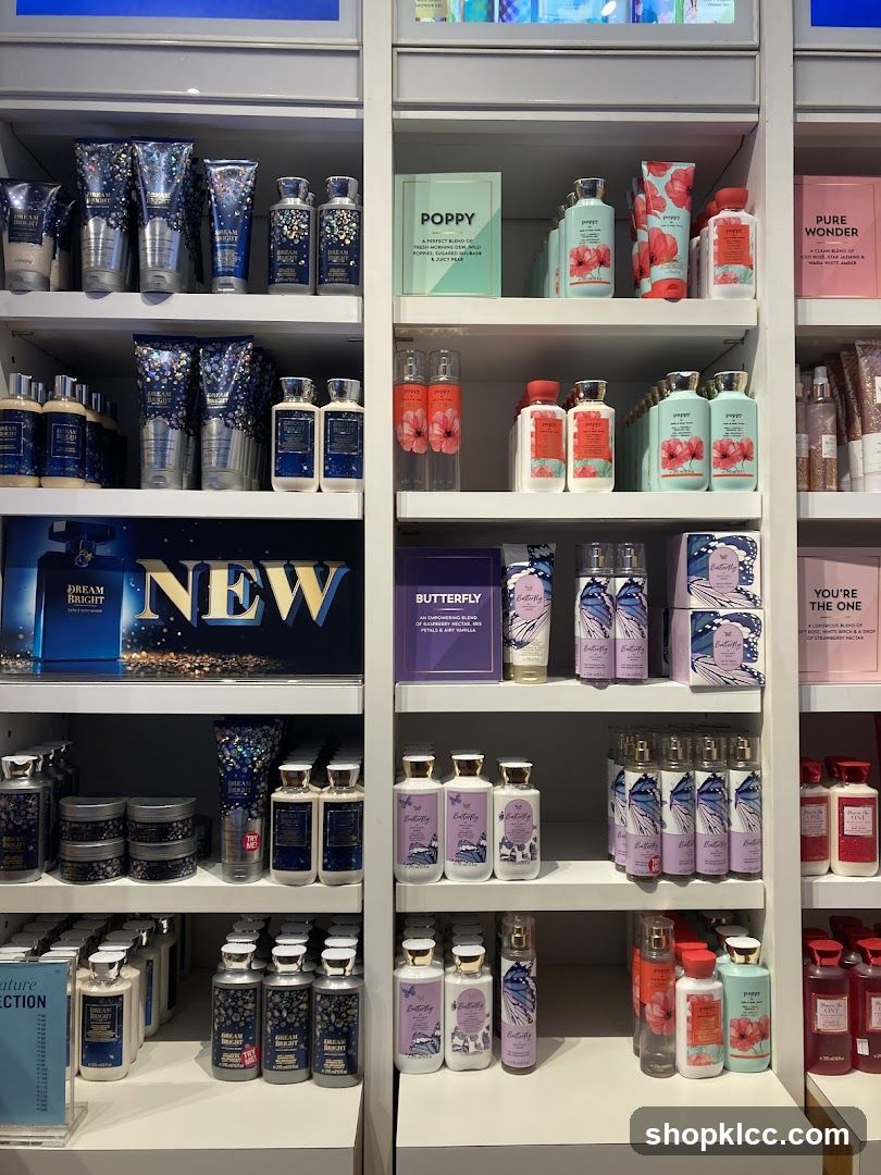 Body Care Products on Shelves