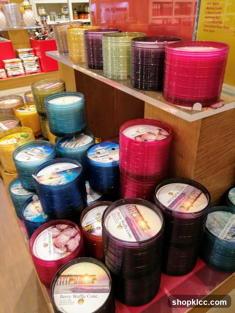 Candles on Display