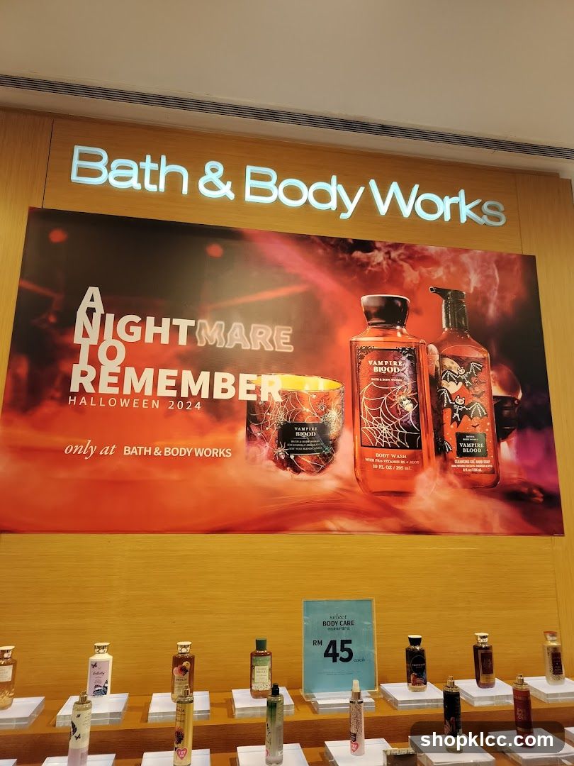 Bath & Body Works Halloween Display