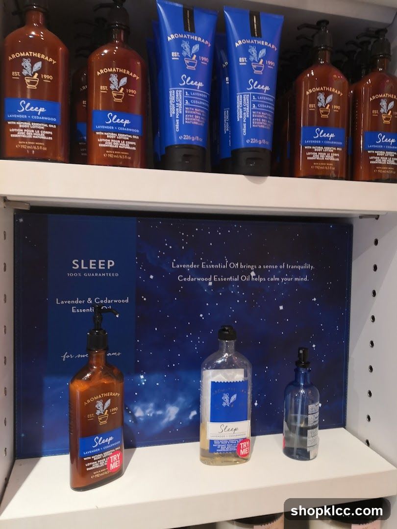 Bath & Body Works Aromatherapy Sleep Products