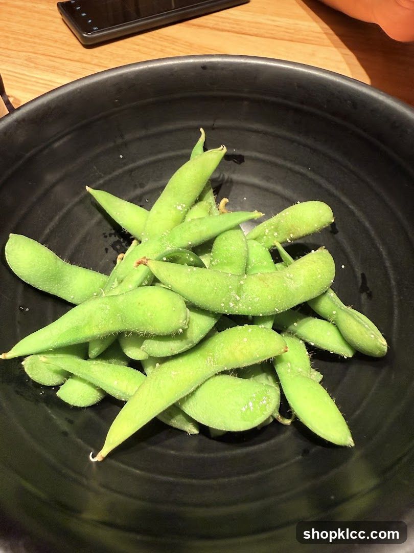 Edamame in a Bowl