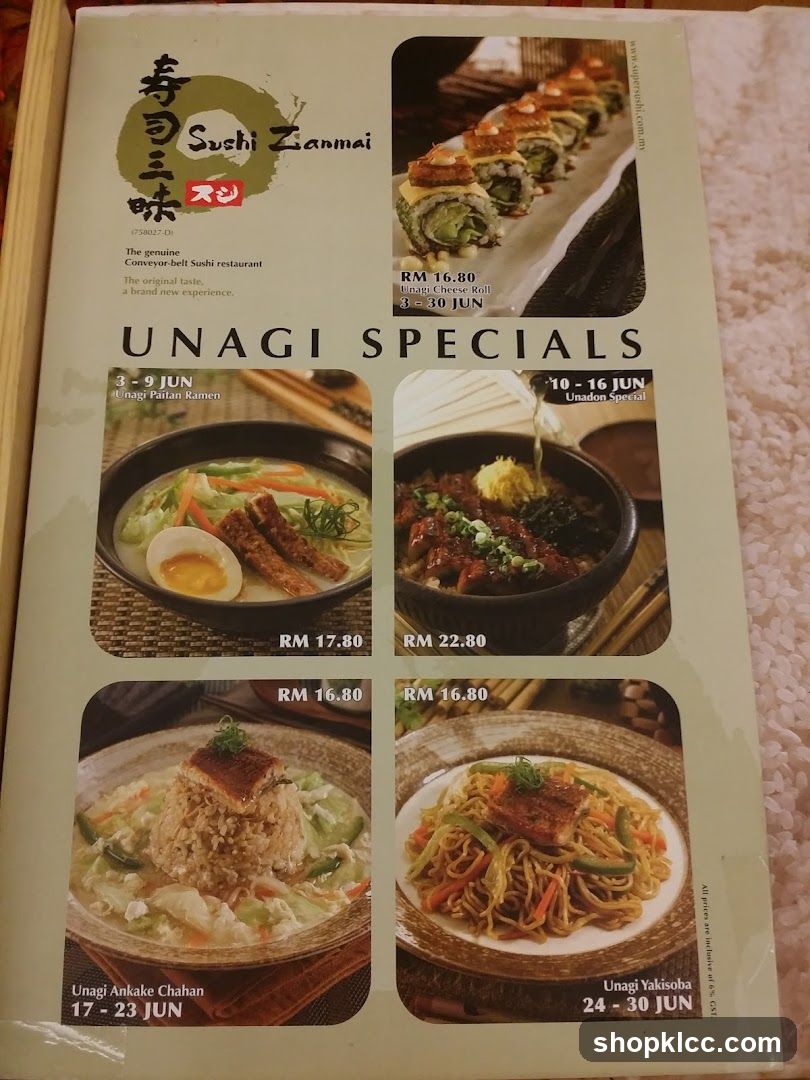 UNAGI SPECIALS