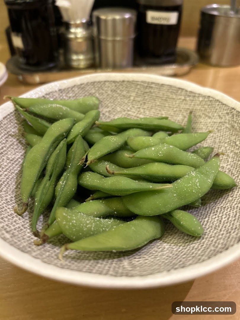 Edamame appetizer