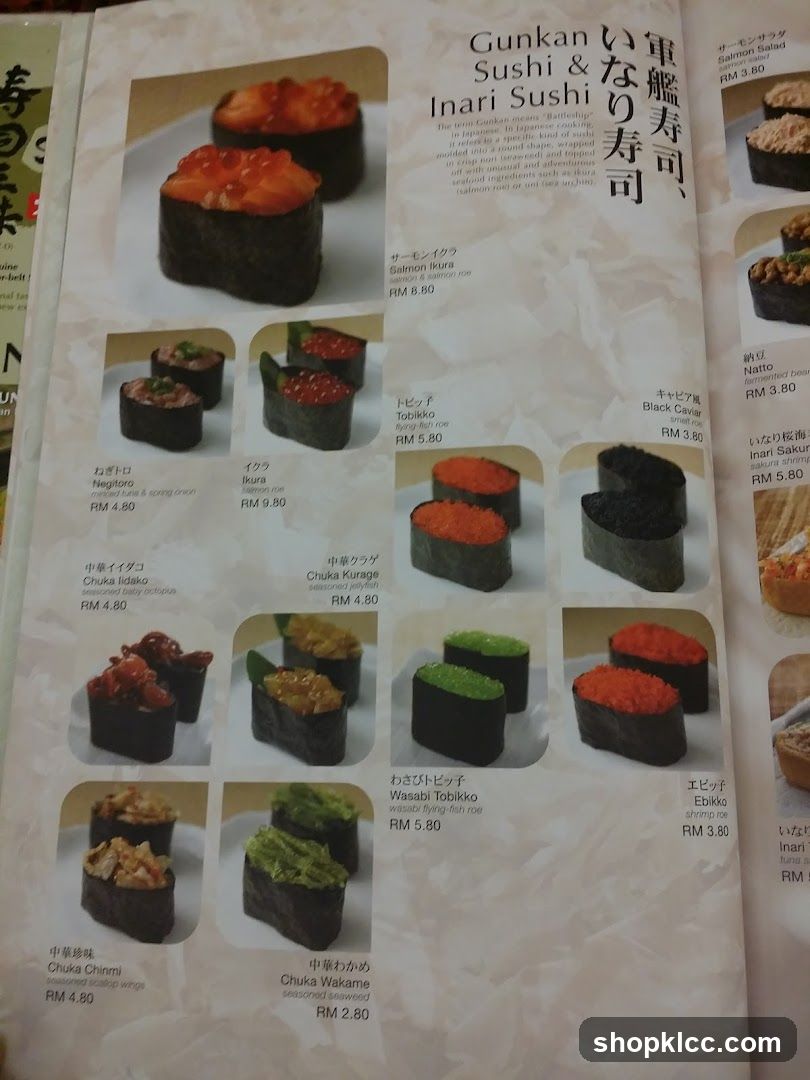 Gunkan Sushi & Inari Sushi