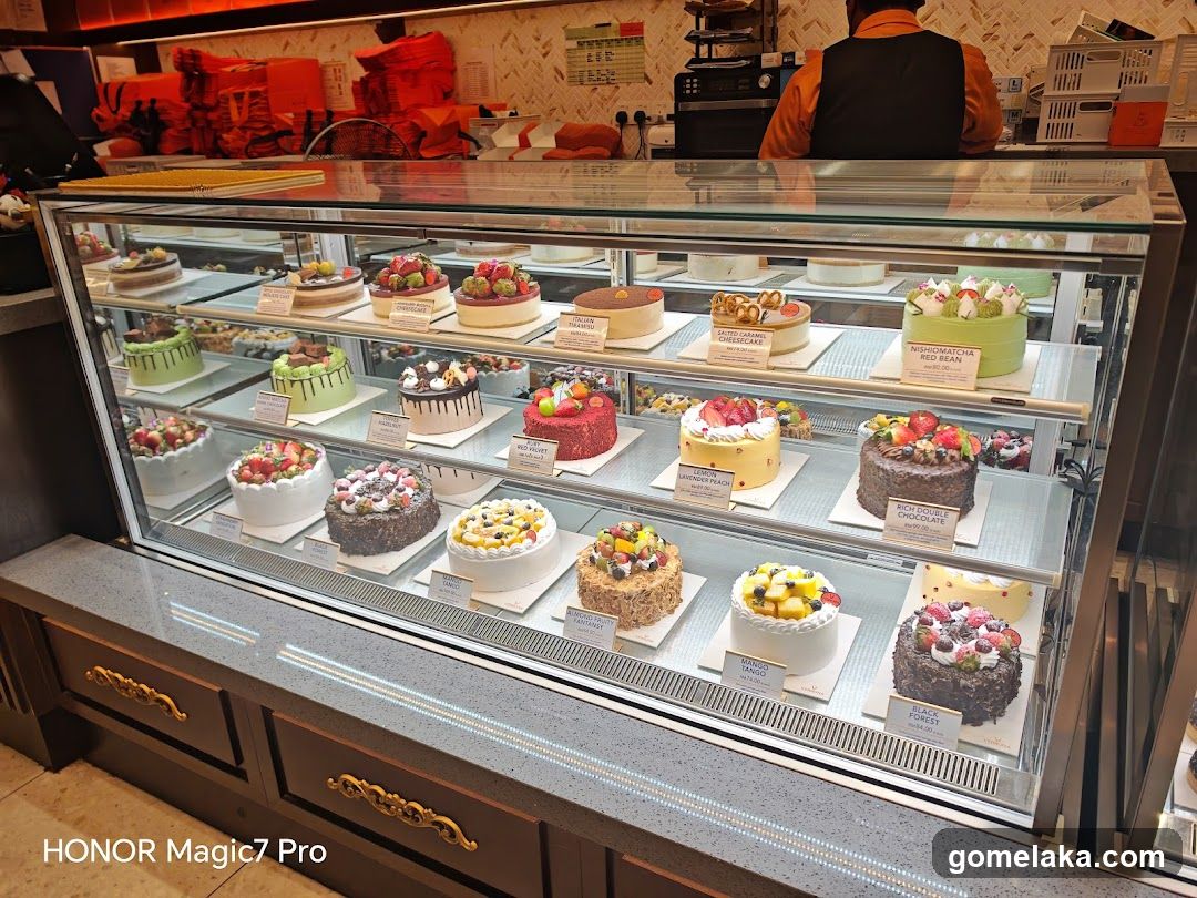 Cake Display Case in Bakery