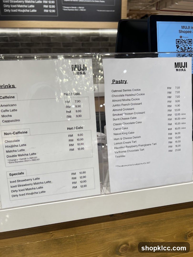 MUJI Menu
