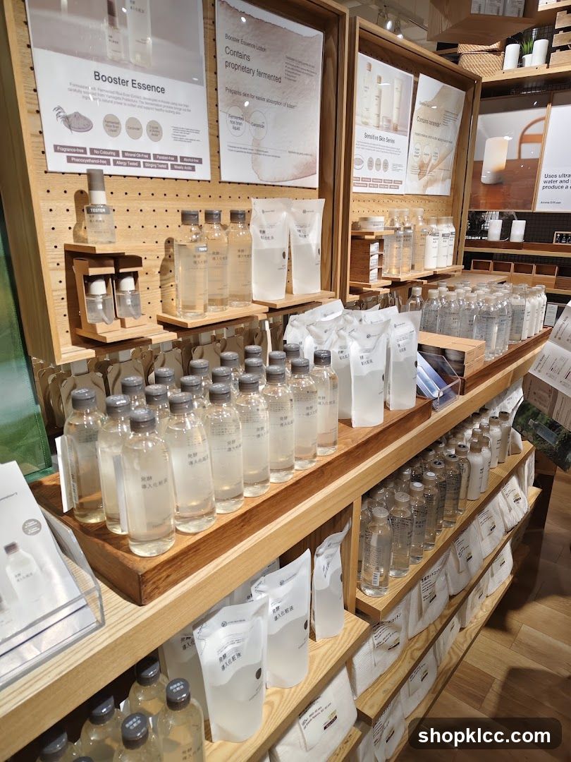 Skincare Products Display
