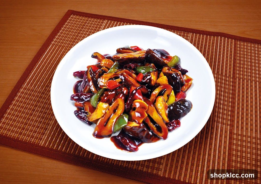 Stir-fried Mushrooms with Peppers