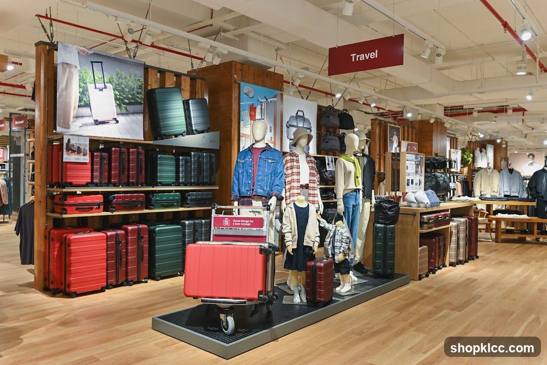 Travel Luggage and Apparel Display