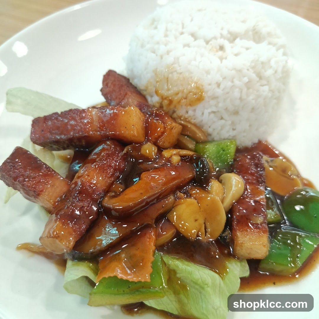 Stir-fried Pork with Peppers and Rice