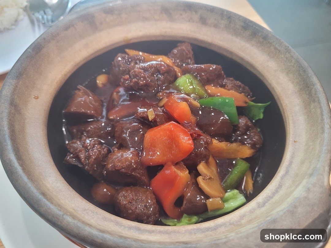 Stewed Beef with Vegetables in Clay Pot