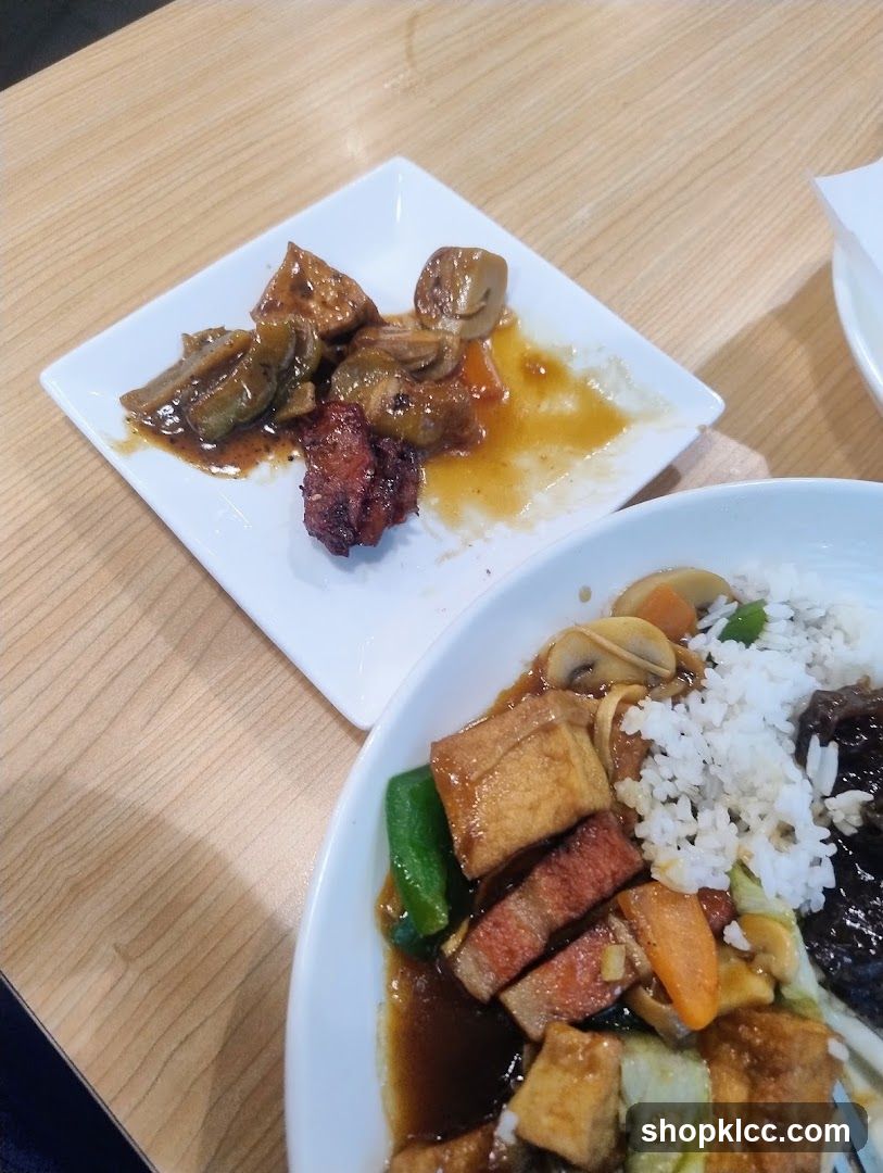 Food on table