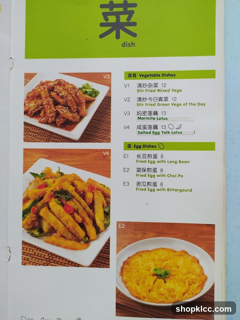 Dish Menu Page