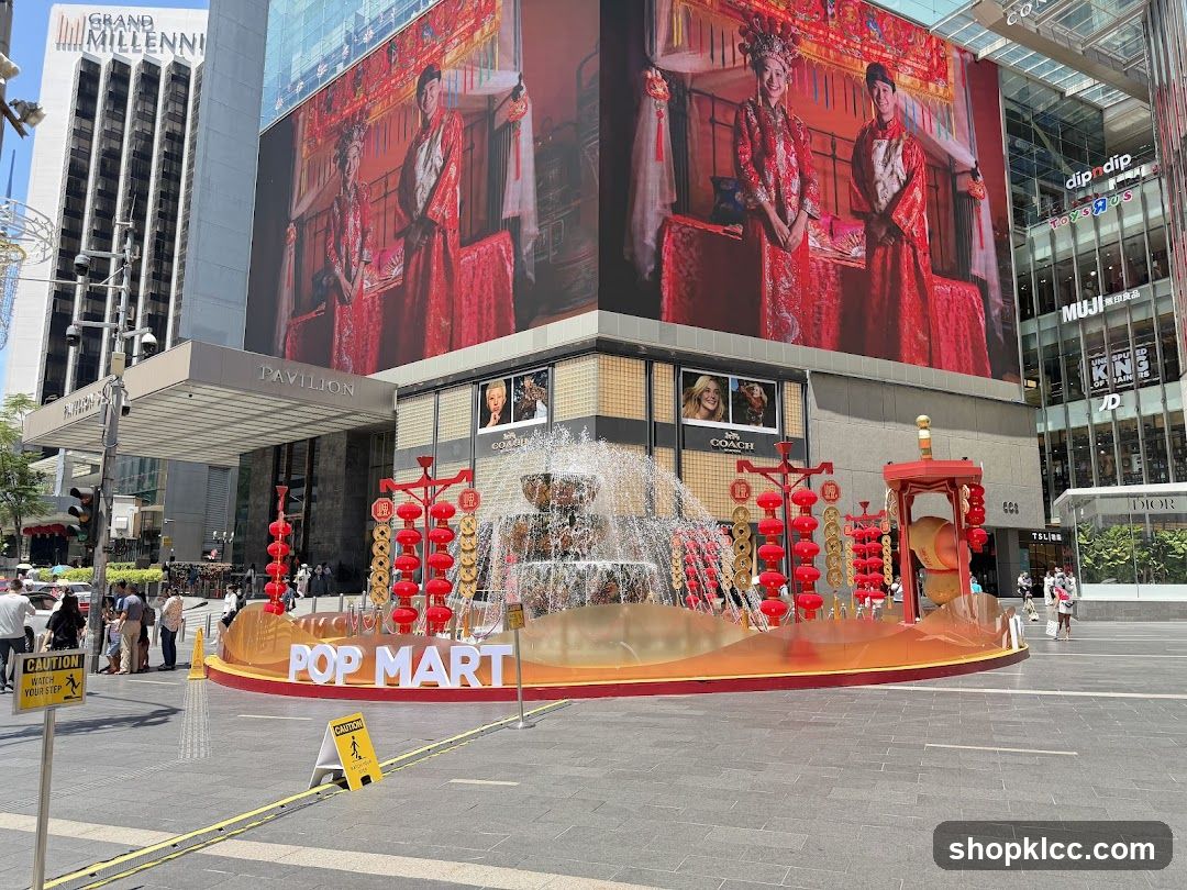 Pop Mart Fountain Display