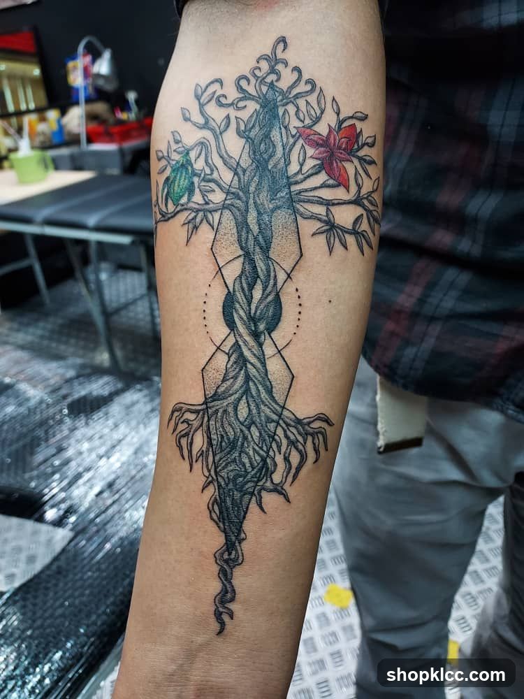 Tattoo of a Tree of Life