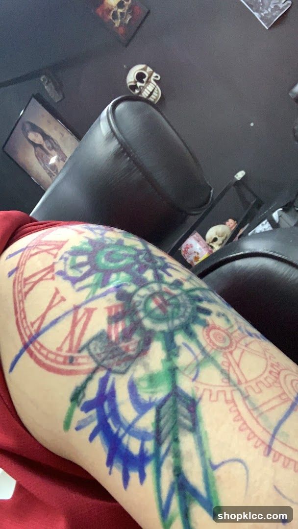 Tattoo Design on Skin