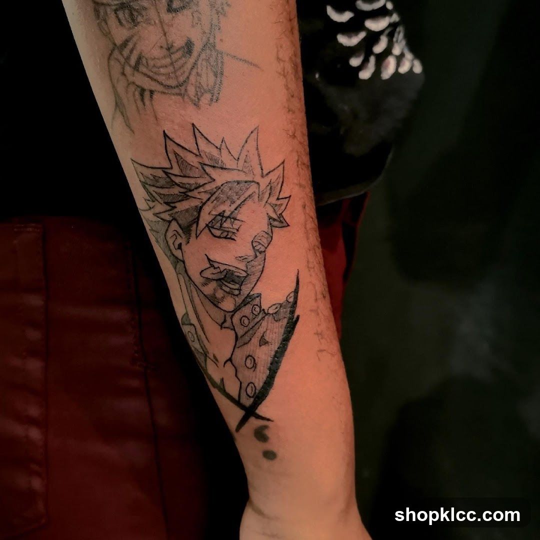Tattoo of Anime Character