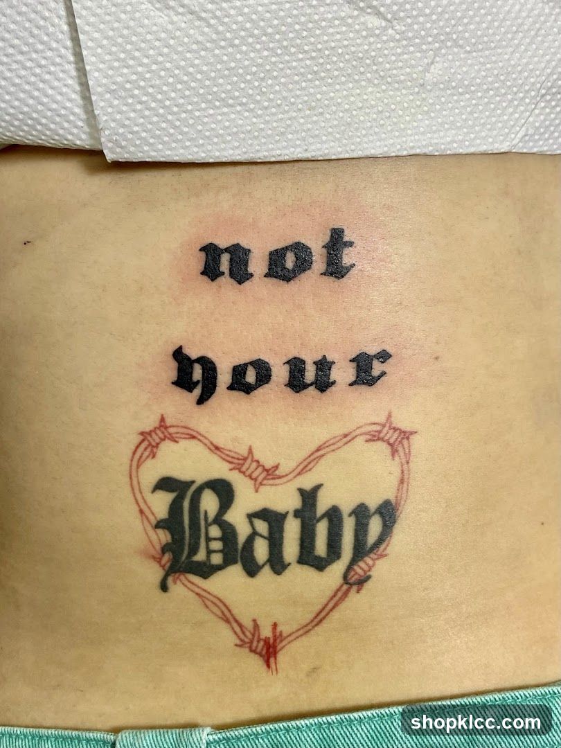 Tattoo with text