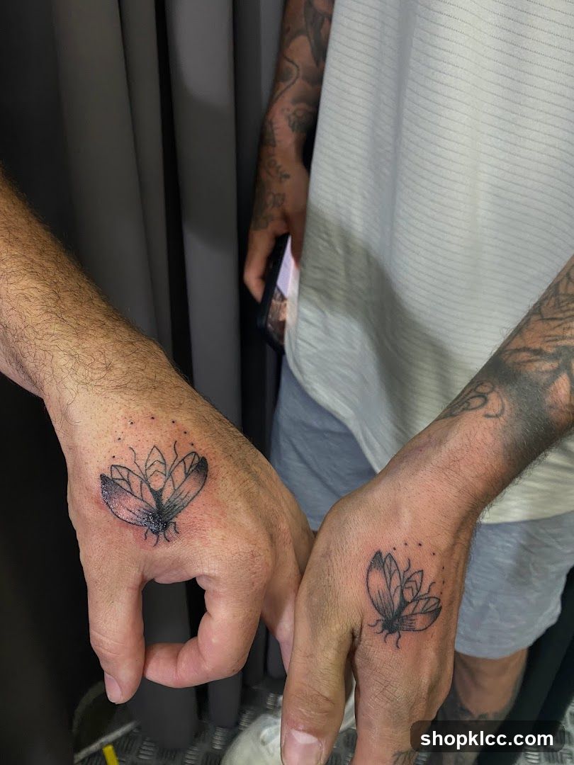 Matching Moth Tattoos