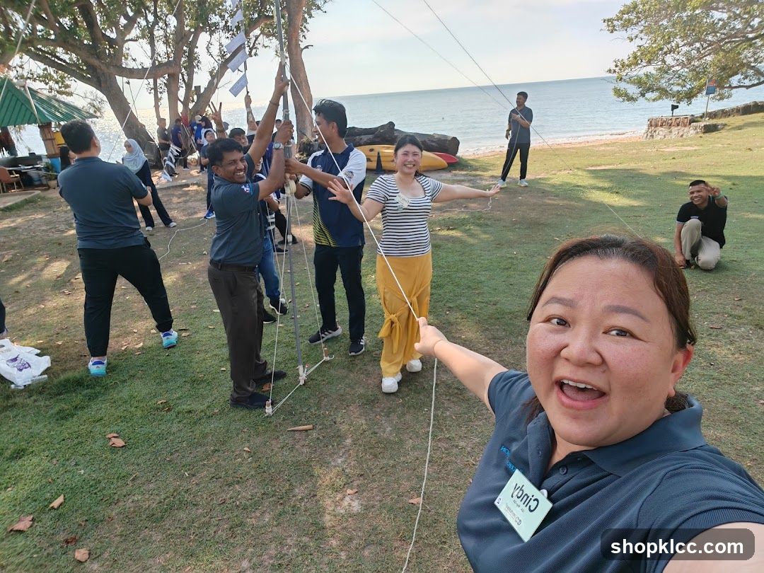 Team Building Activity by the Beach